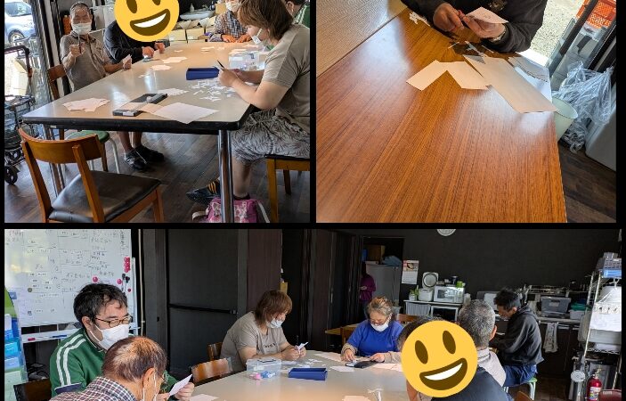 封筒作成の風景