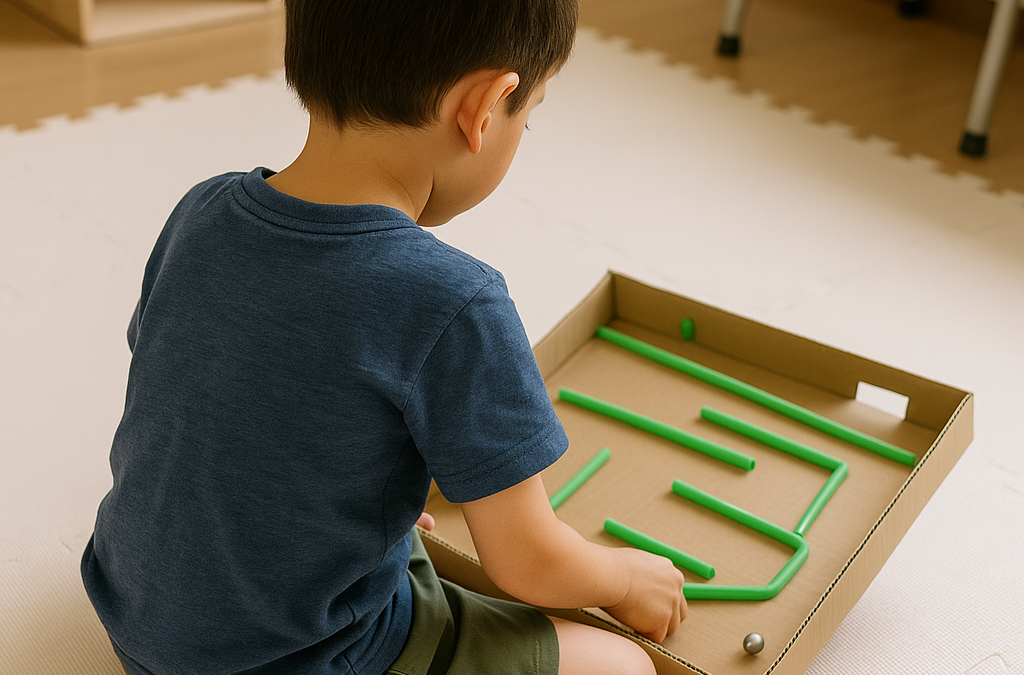 🎨段ボール工作で大冒険！ビー玉転がしを作ろう🎨