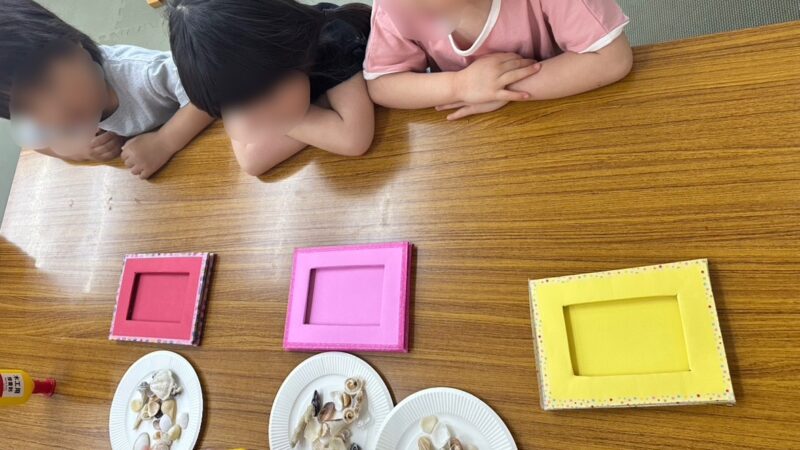 📸ファミリーデイに向けて写真立てを制作しました！